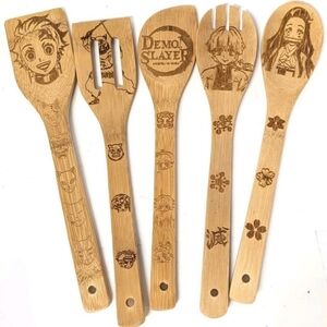 Demon Slayer Bamboo Cooking Utensil Set